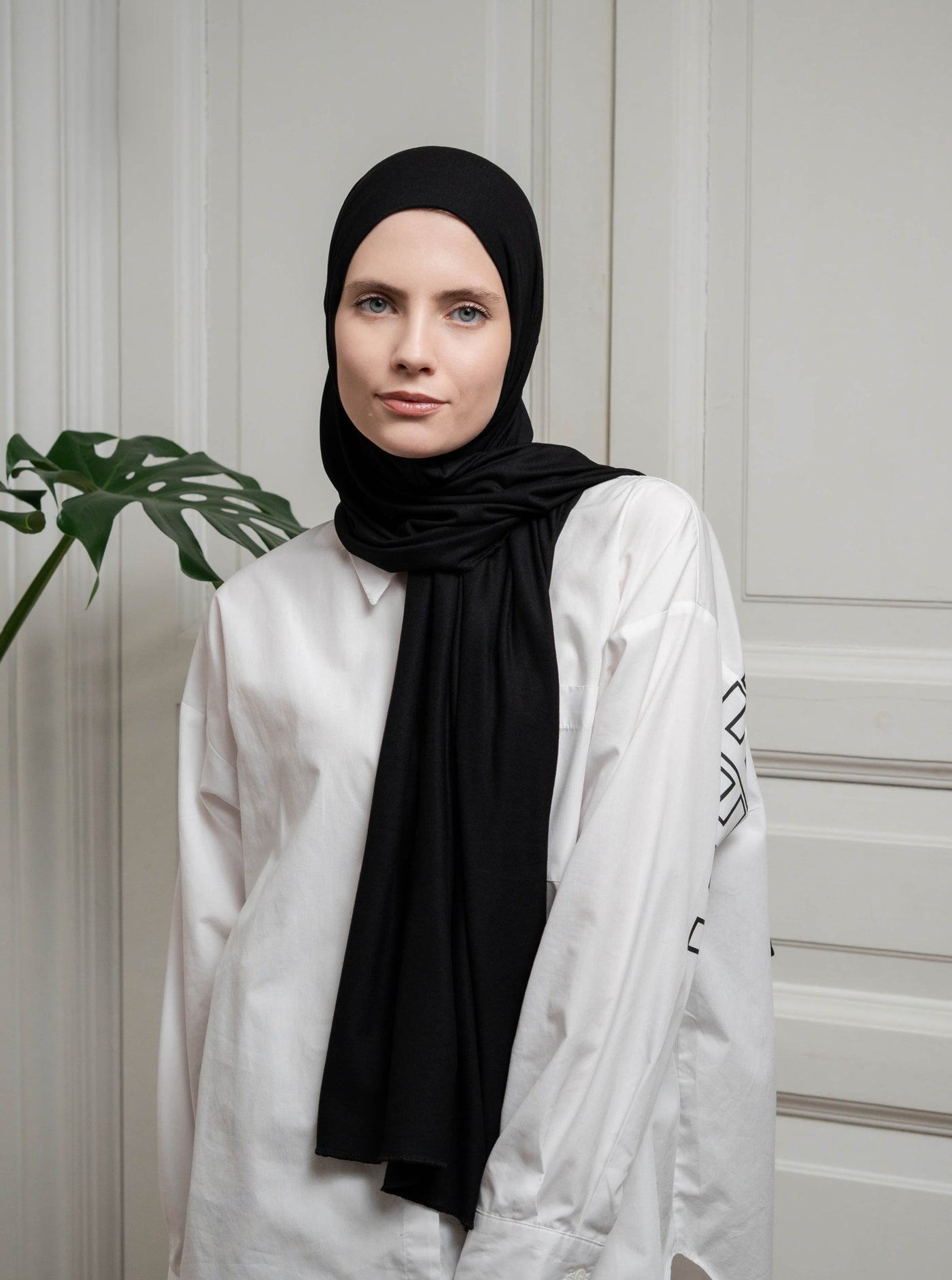 Ultra-soft Jersey Hijab - black