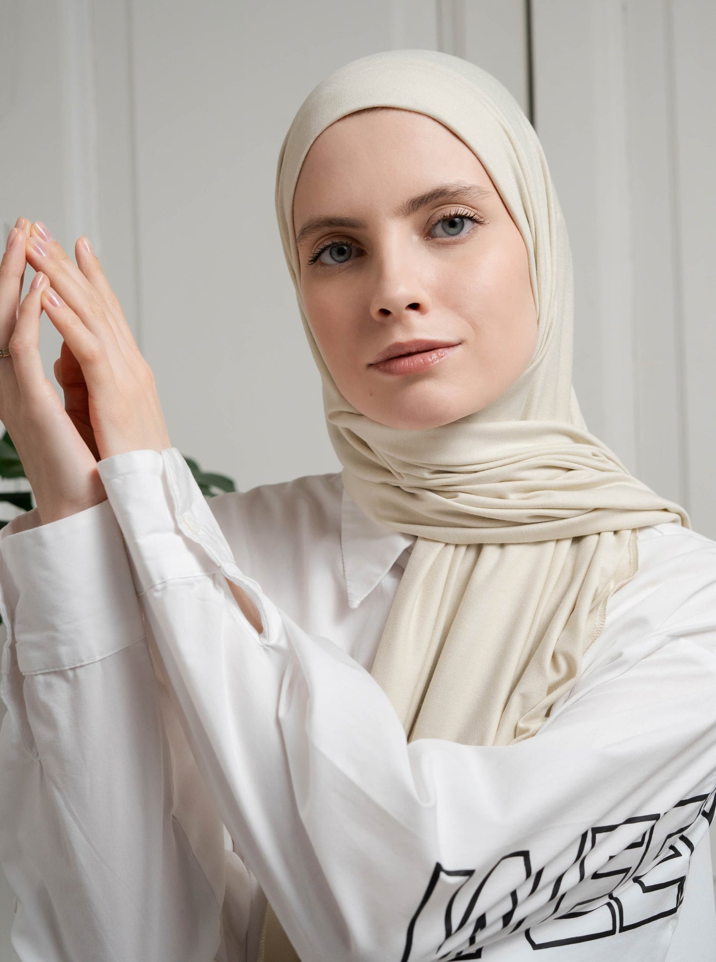 Ultra-soft Jersey Hijab - creme