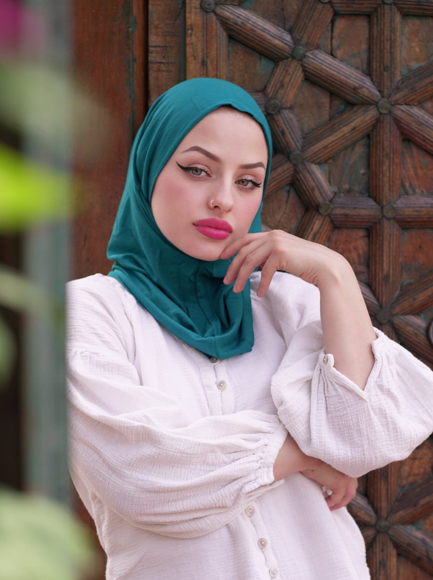 3in1 practical hijab - teal