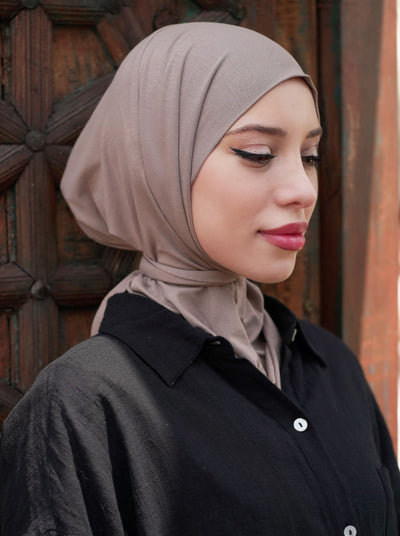 3in1 practical hijab - taupe