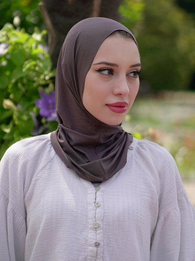 Practical hijab "Easy" - darkgrey