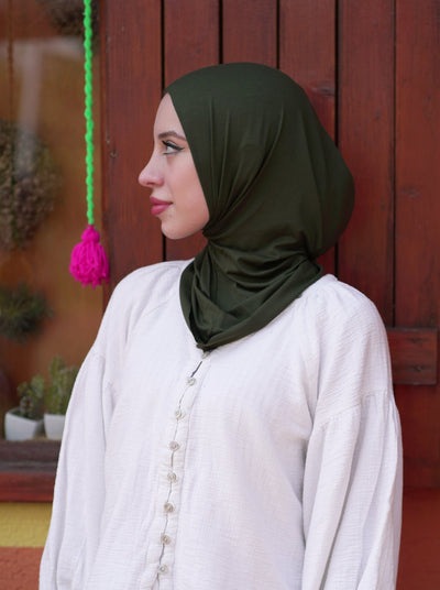 Practical hijab "Easy" - army green