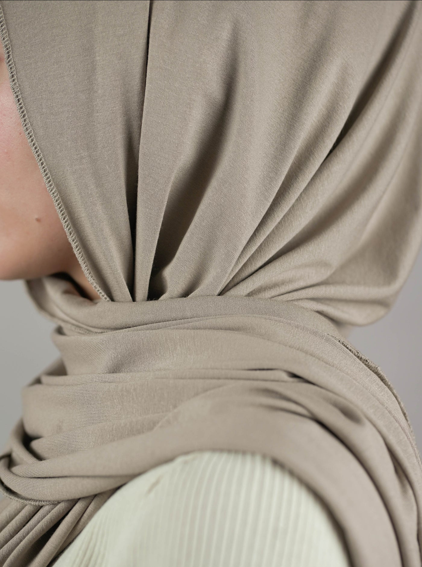 Ultra-soft Jersey Hijab - taupe