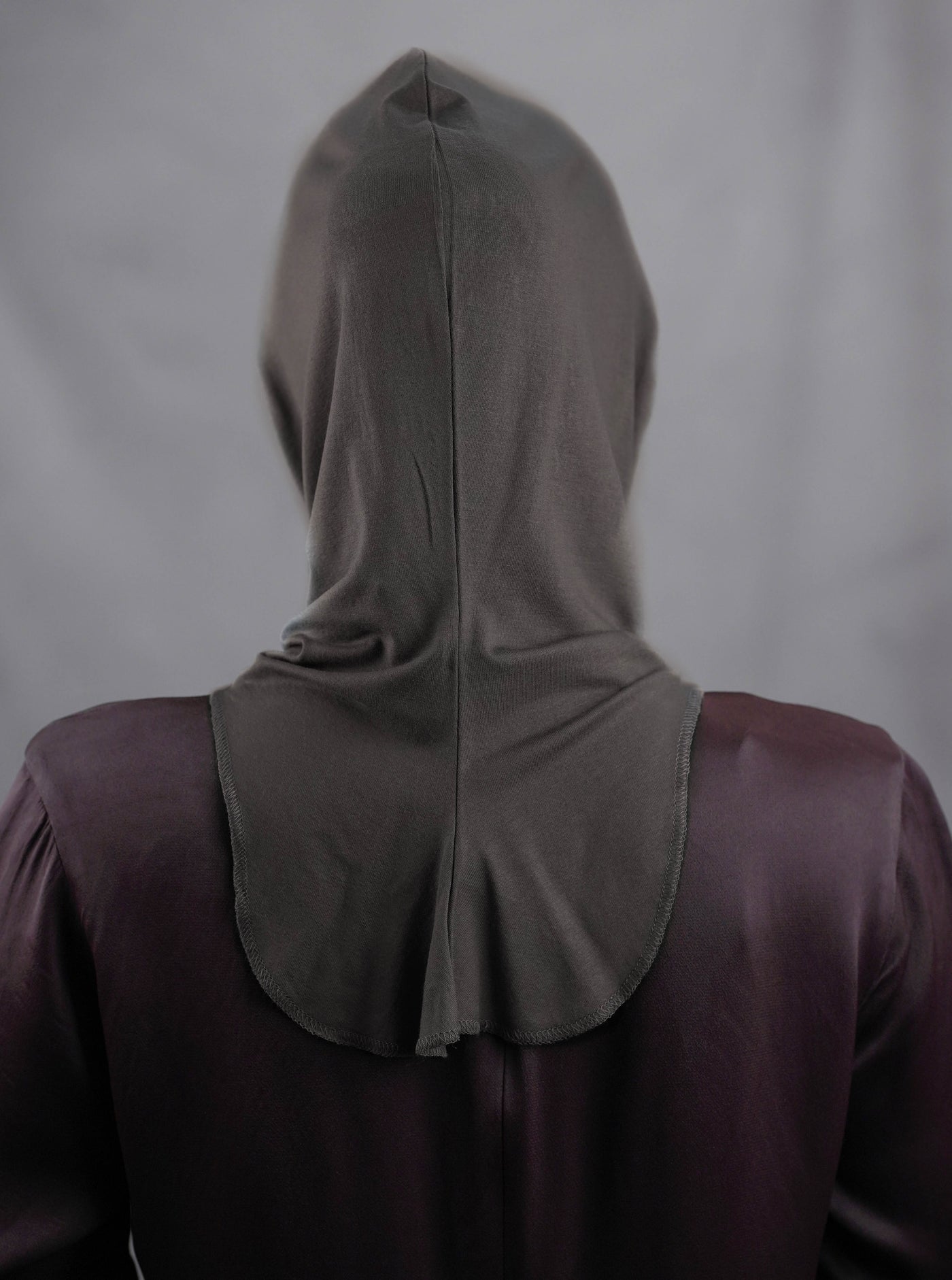 Zip hijab - darkgrey