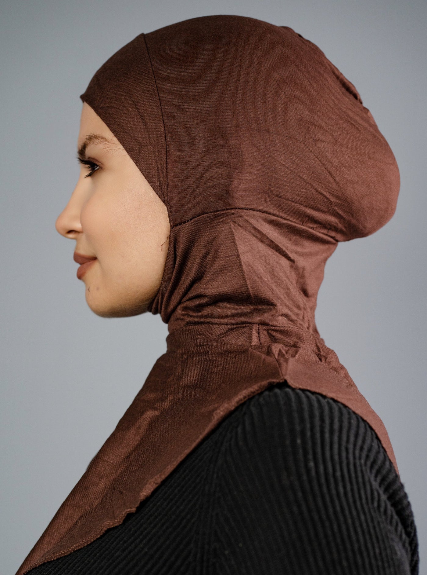 Full-coverage classic underscarf - woodbrown