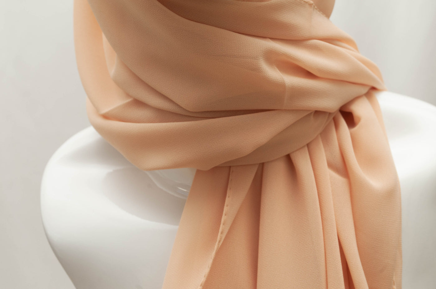 Chiffon Hijab - beige - CHEVMON