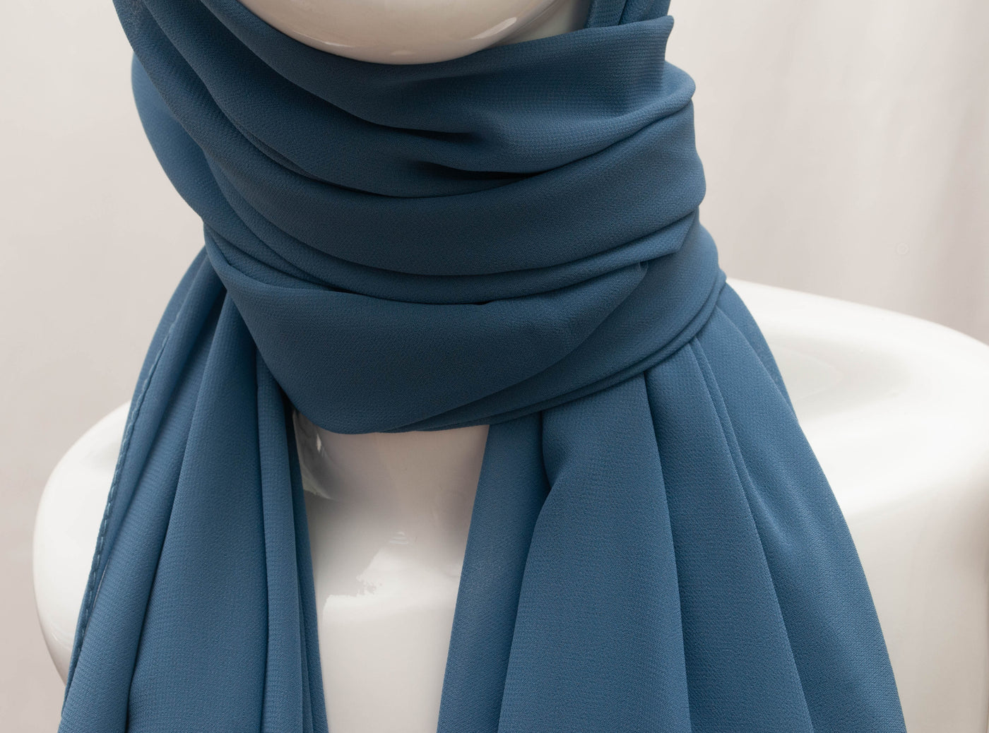 Chiffon Hijab - steel blue - CHEVMON