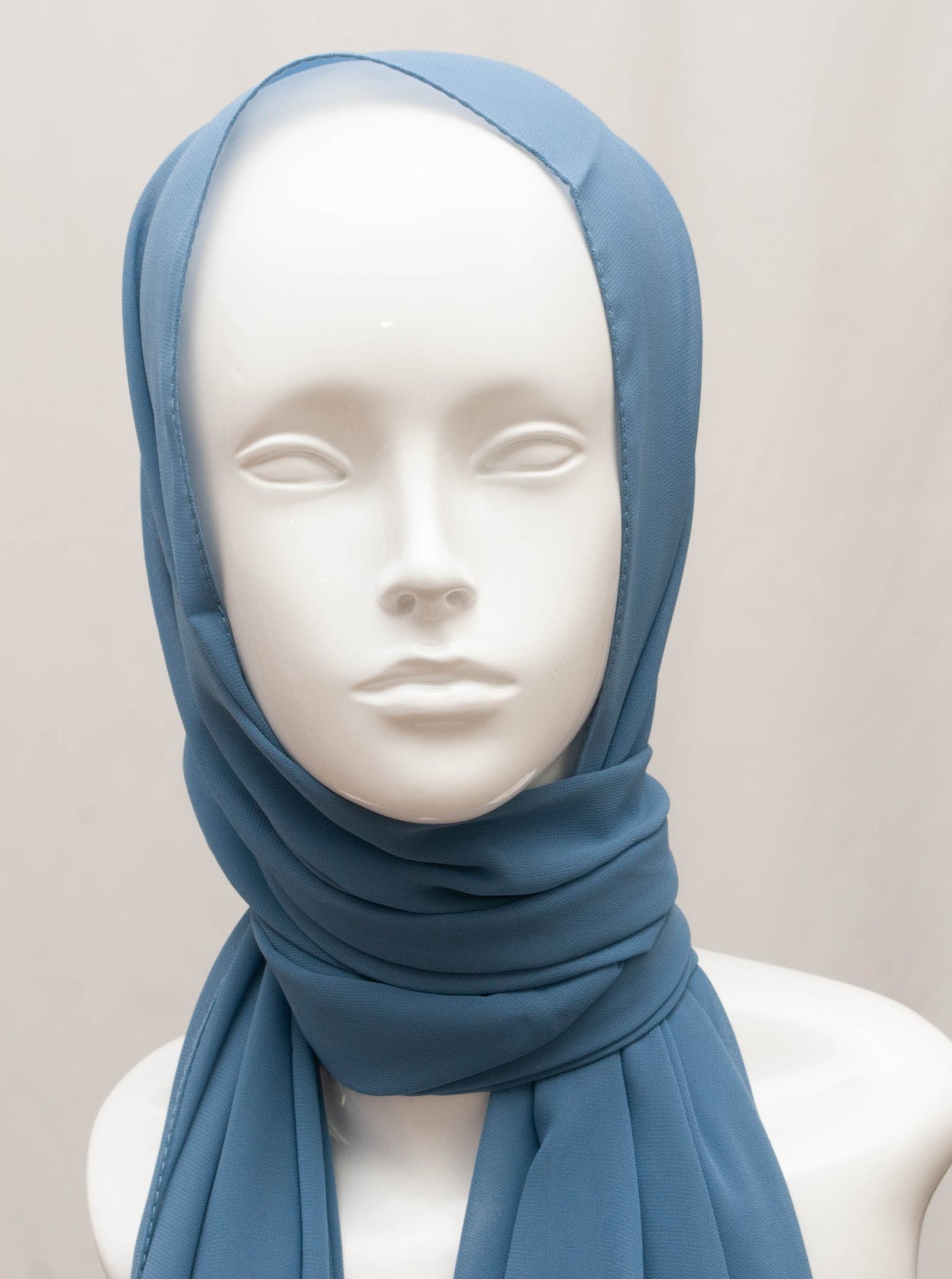 Chiffon Hijab - steel blue - CHEVMON
