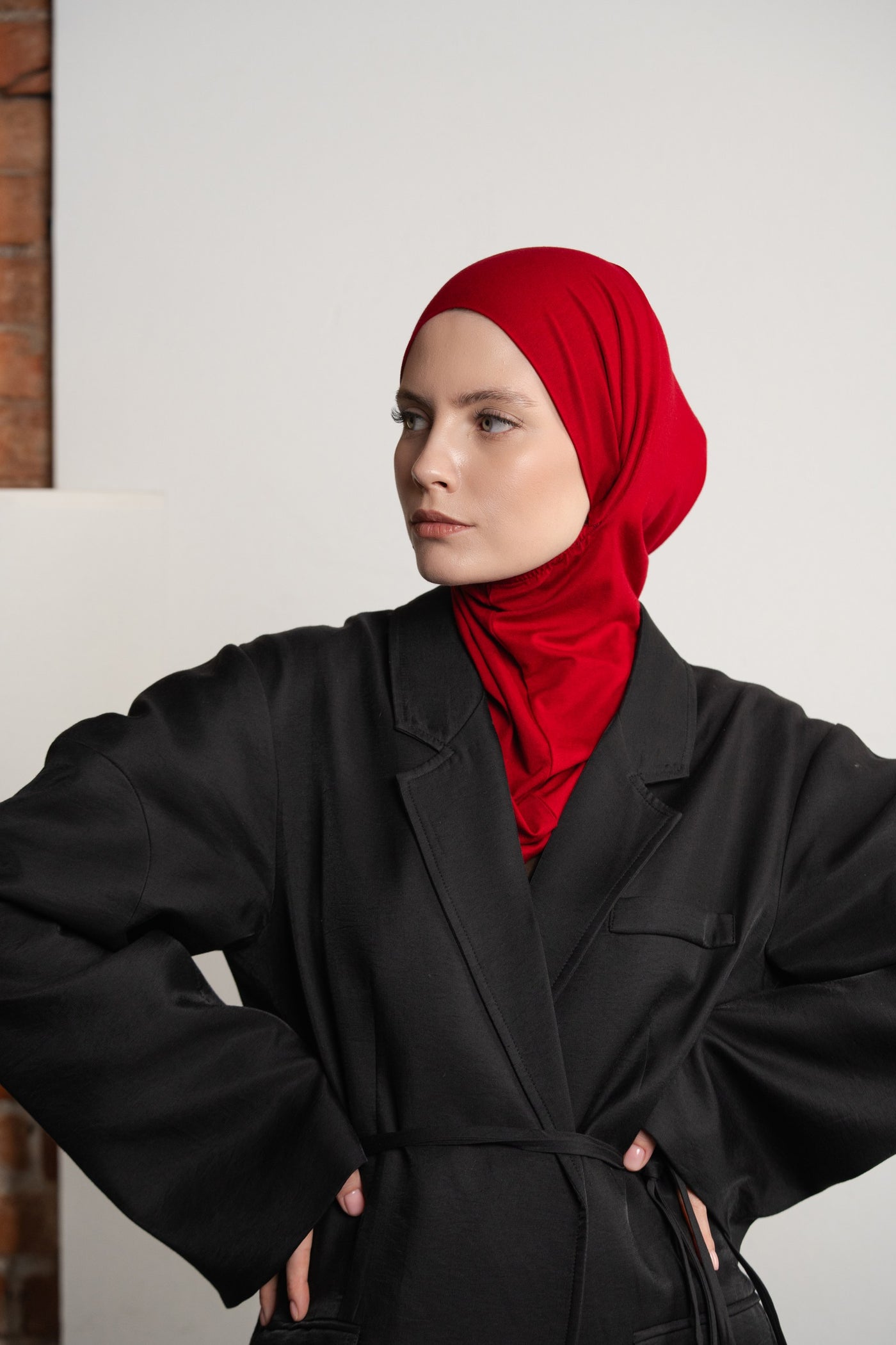 Hijab pratique 3en1 - rouge