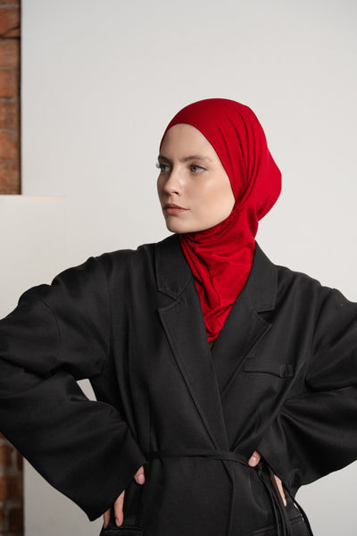 Hijab pratique 3en1 - rouge