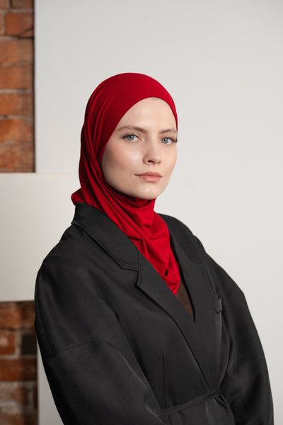 Hijab pratique 3en1 - rouge
