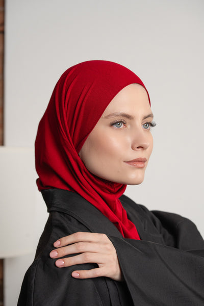 Hijab pratique 3en1 - rouge