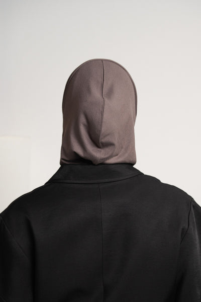 Hijab pratique 3en1 - gris foncé