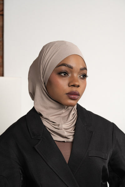 Hijab pratique 3en1 - taupe