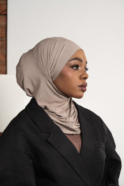 Hijab pratique 3en1 - taupe