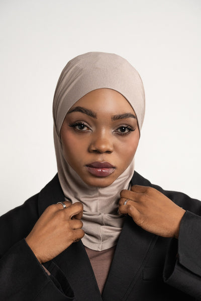 Hijab pratique 3en1 - taupe