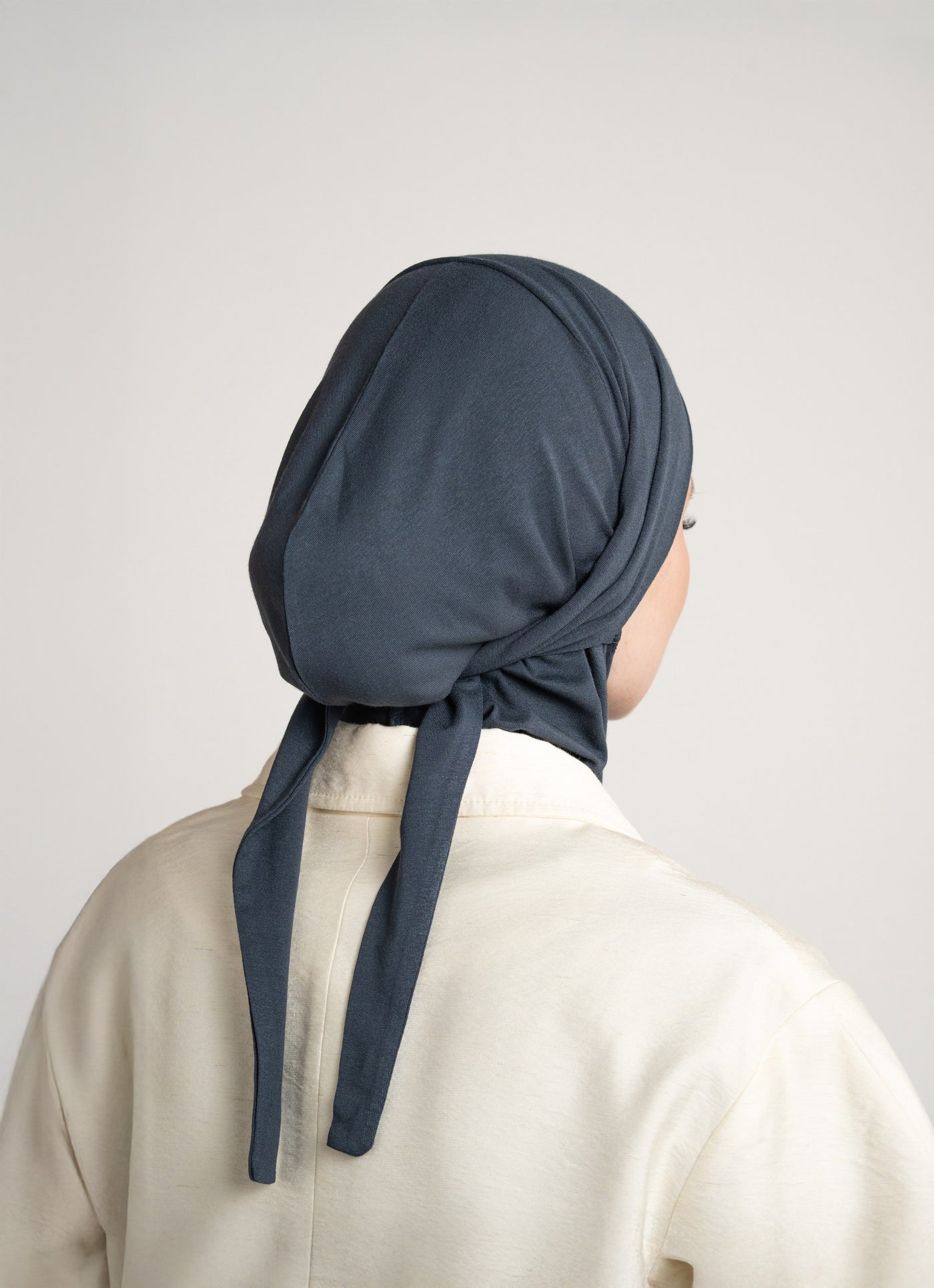 Hijab pratique 3en1 - gris bleu
