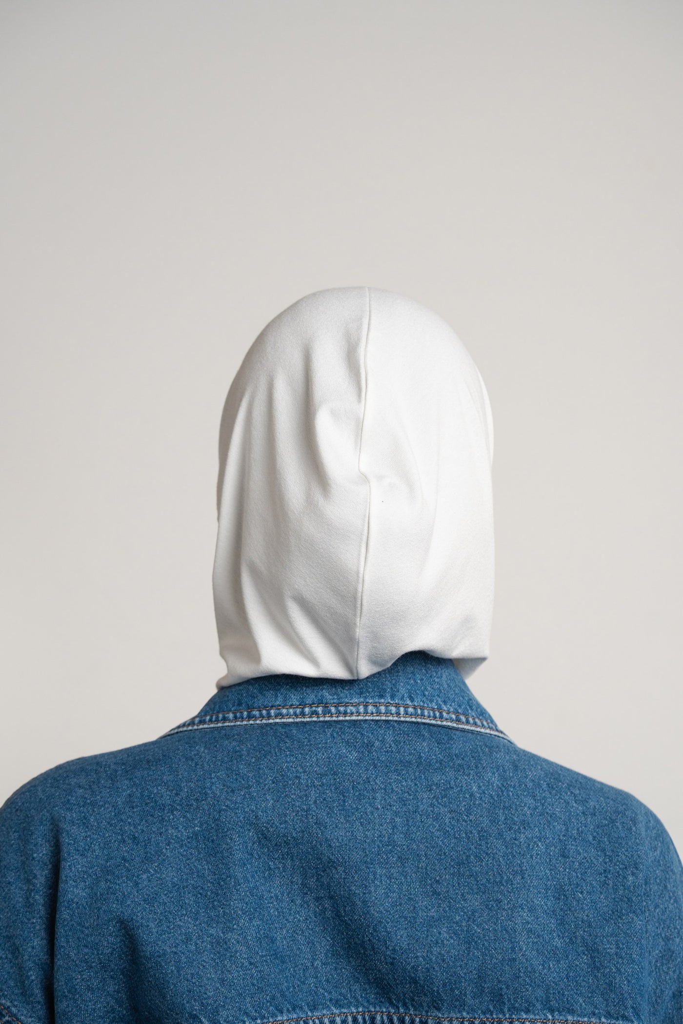 Hijab zippé - blanc chaud