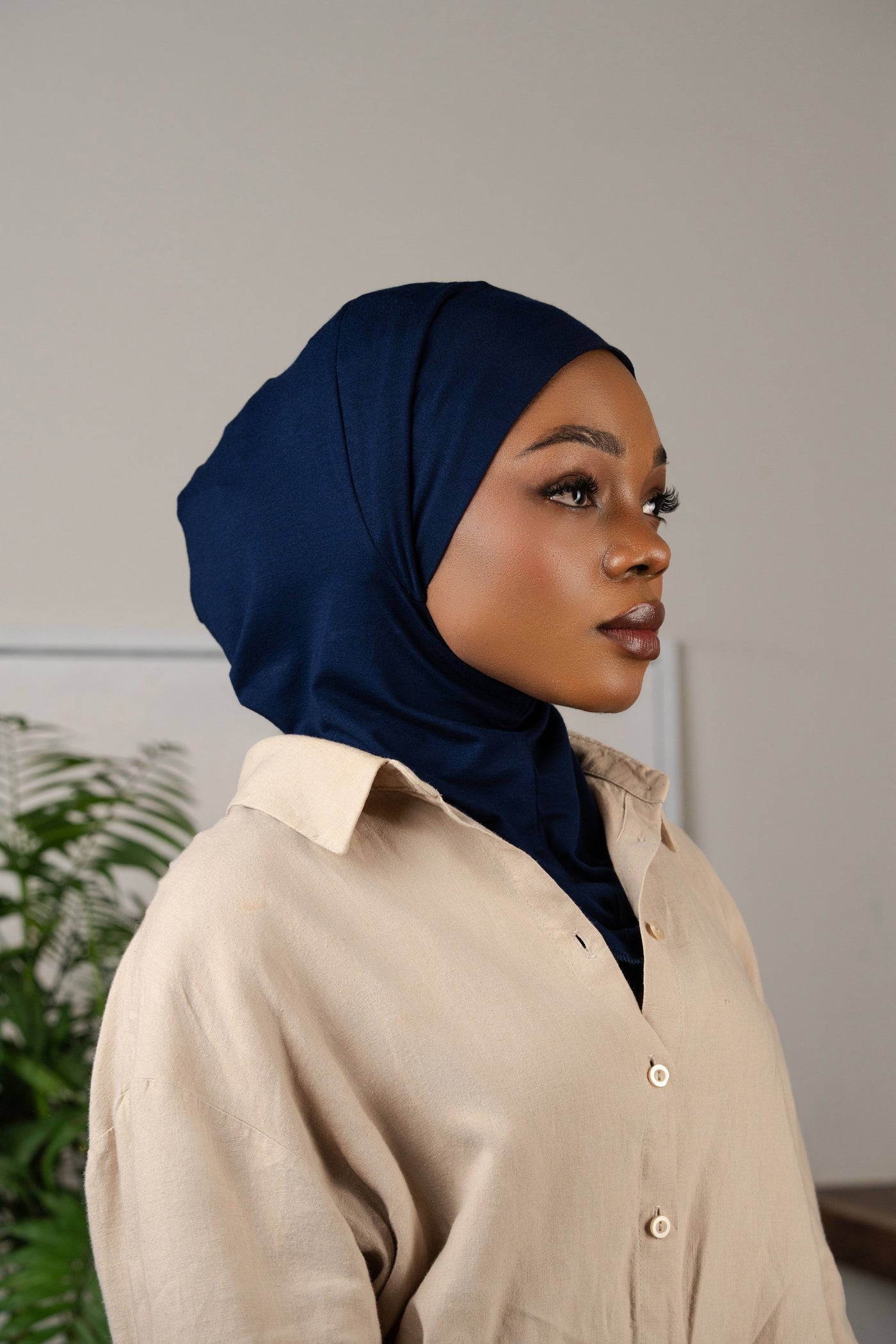 Hijab pratique 3en1 - bleu marine