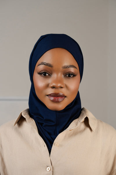 Hijab pratique 3en1 - bleu marine