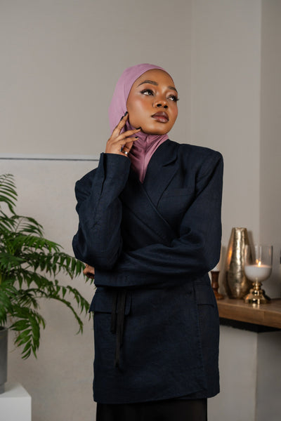 Hijab zippé - lilas