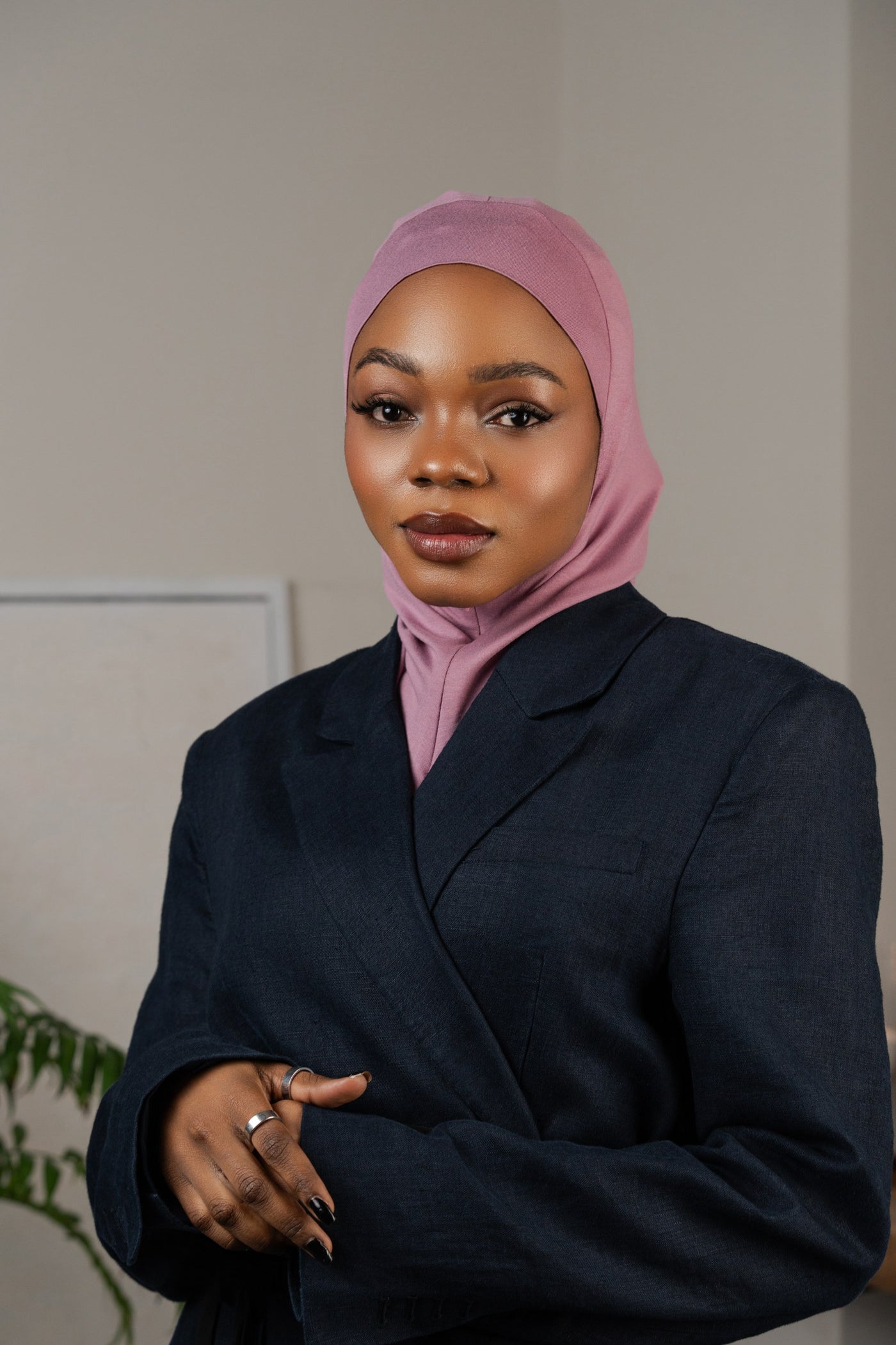 Hijab zippé - lilas
