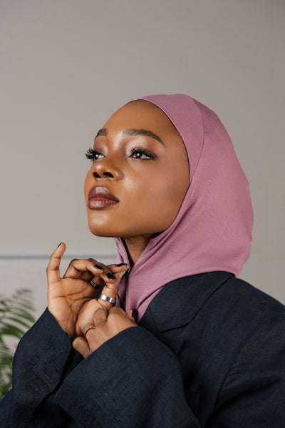 Hijab zippé - lilas