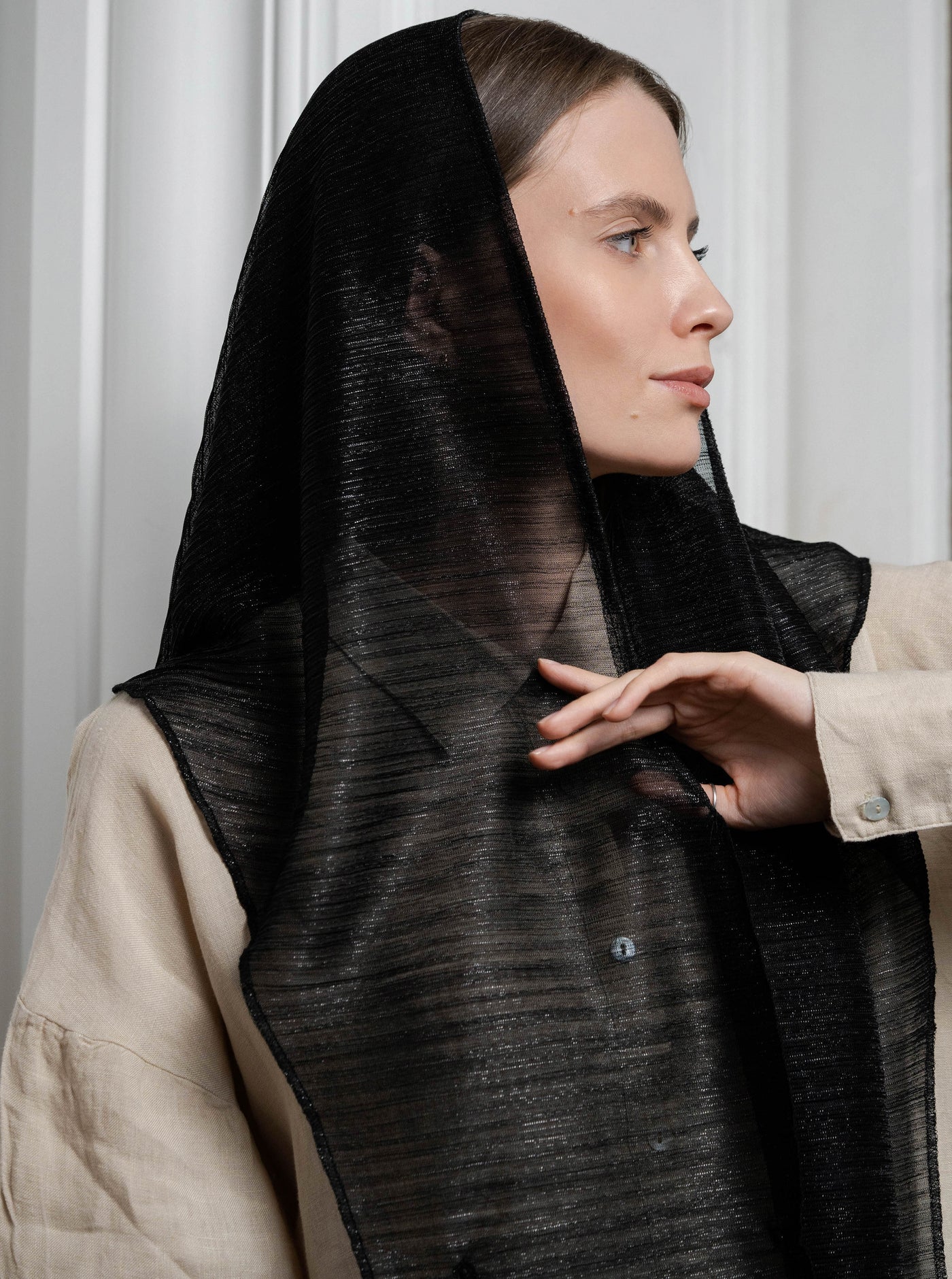 Long Shimmering headscarf