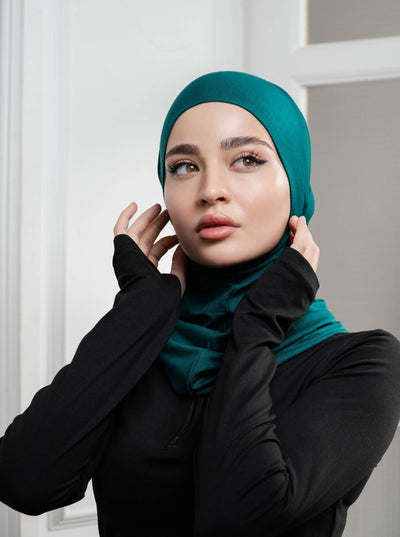 3in1 praktischer Hijab - grün