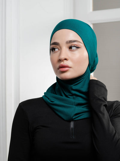 3in1 praktischer Hijab - grün