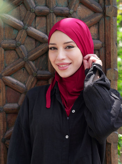 Hijab pratique 3en1 - rouge