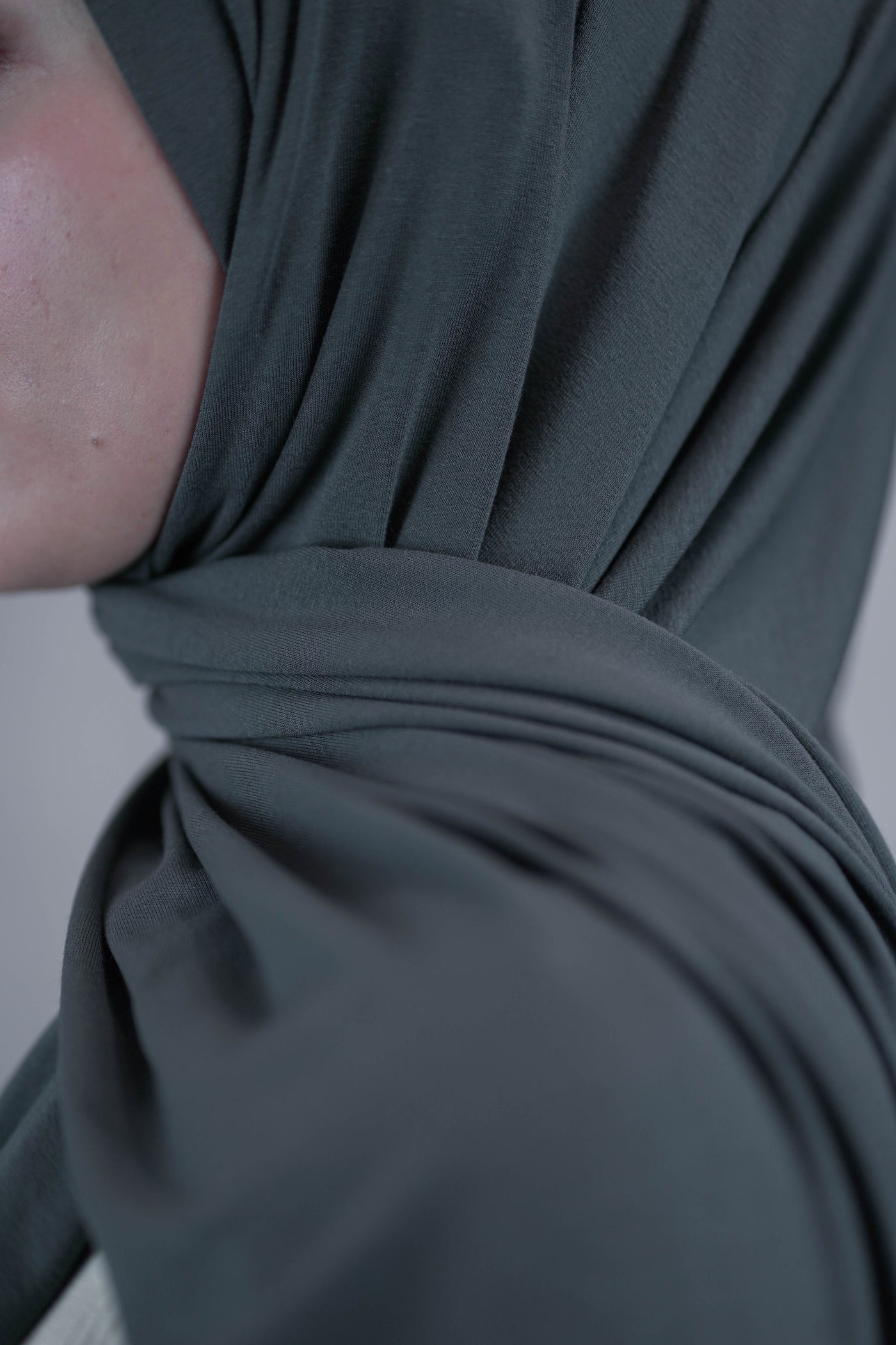 Hijab jersey ultra doux - bleu gris