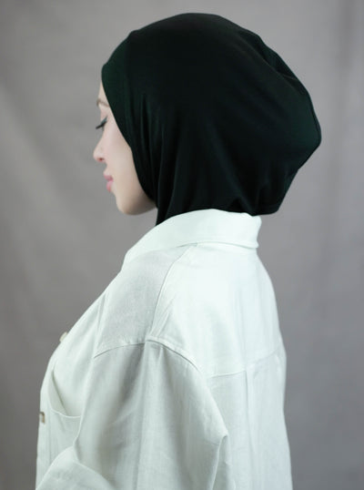 Hijab mit Reißverschluss – schwarz
