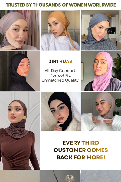 3in1 practical hijab - lilac