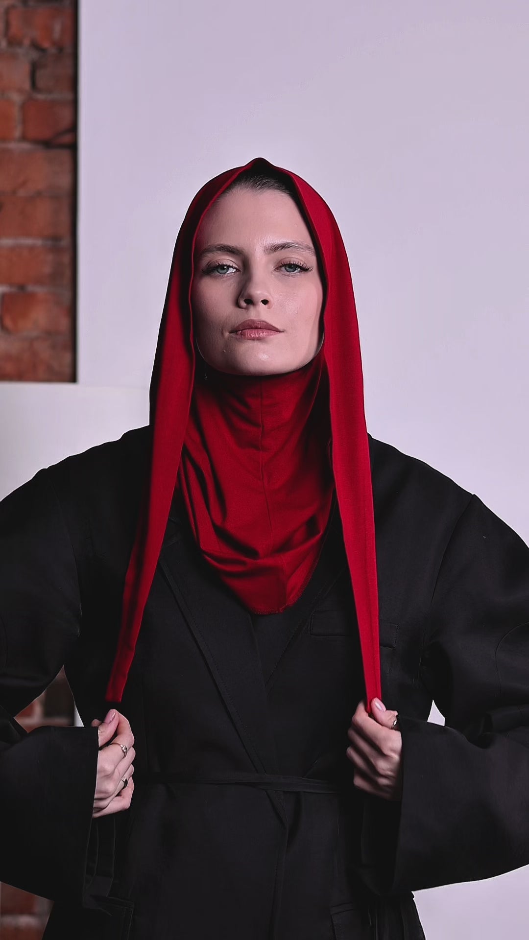 3in1 praktischer Hijab - Eisgrau