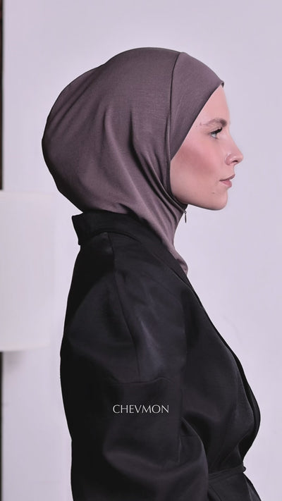 Hijab zippé - amber gold