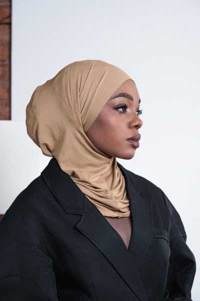 Hijab pratique 3en1 - beige sable