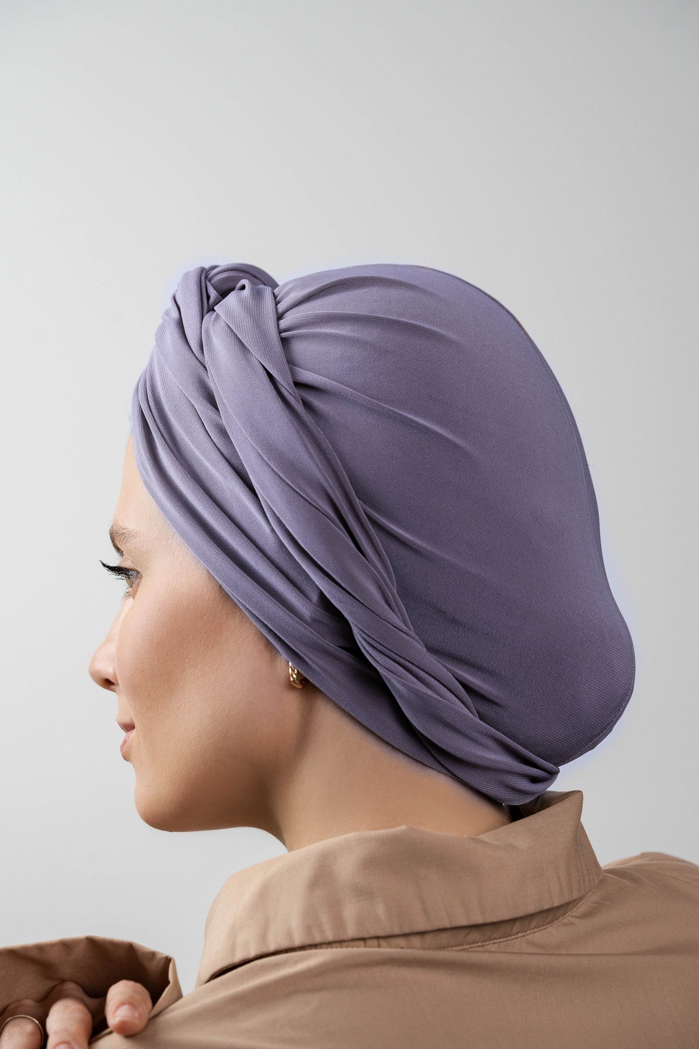 Multifunctional headwrap - purple