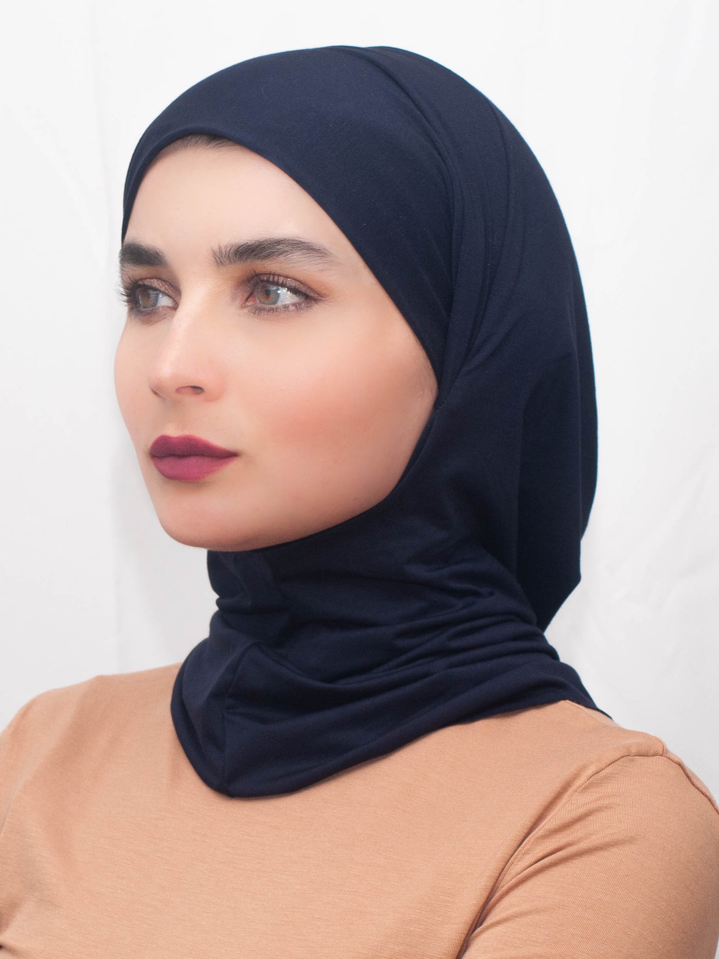 3in1 praktischer Hijab - marineblau